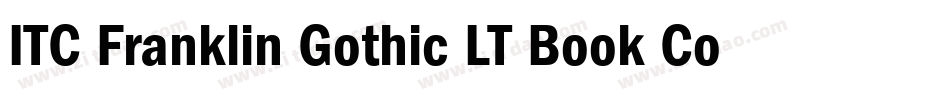 ITC Franklin Gothic LT Book Condensed字体转换